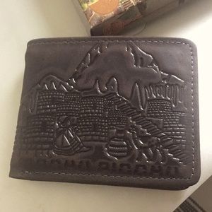Brown leather hand made valet